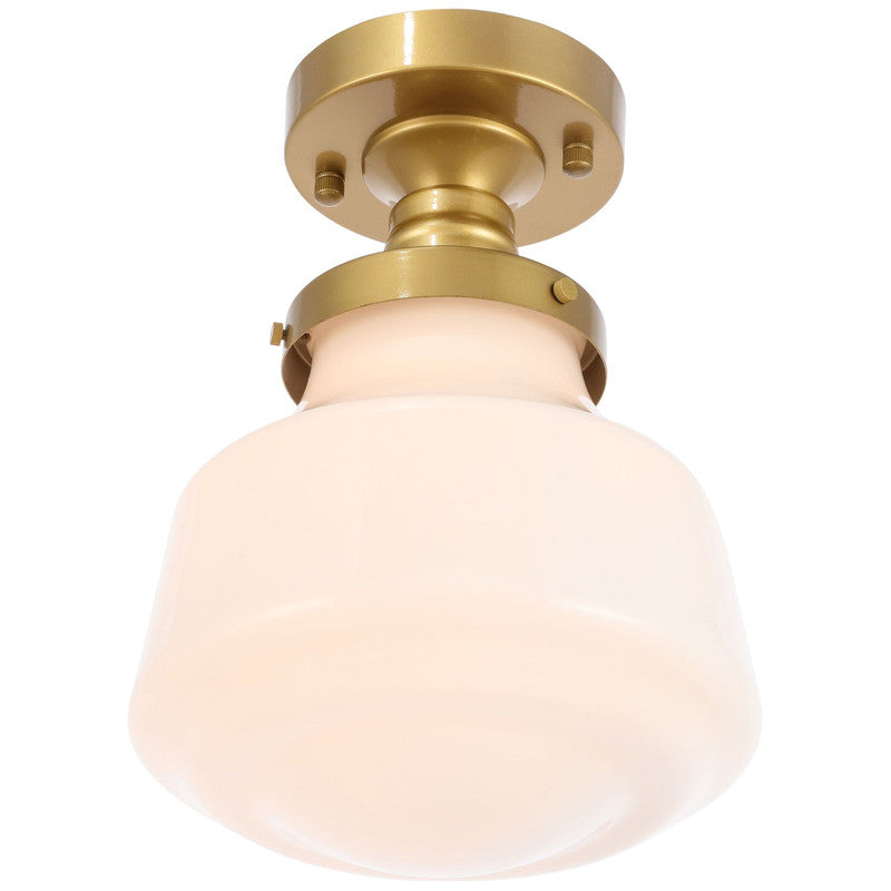 Elegant Lighting Lyle 1 Light 11" Flush Mount - LD6240BK
