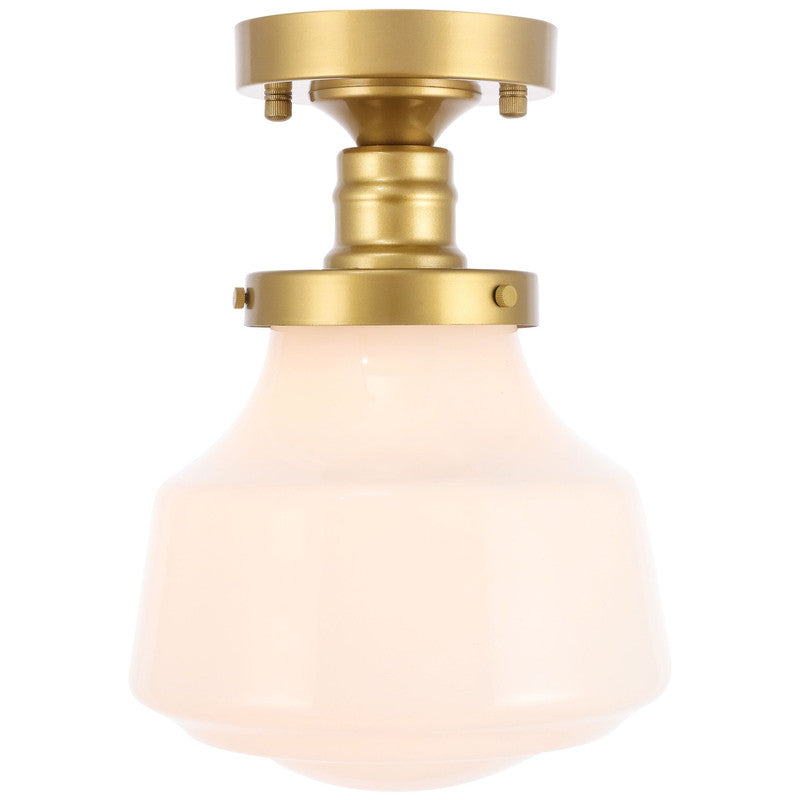 Elegant Lighting Lyle 1 Light 11" Flush Mount - LD6240BK