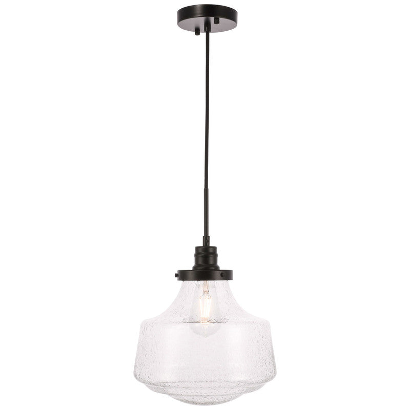 Elegant Lighting Lyle 1 Light 8" Pendant - LD6252BK