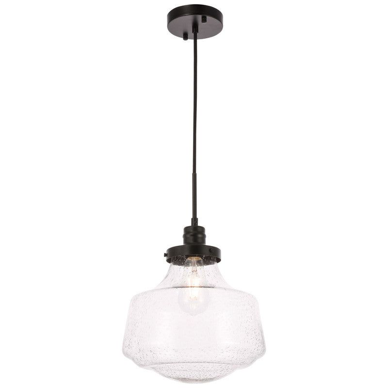 Elegant Lighting Lyle 1 Light 8" Pendant - LD6252BK