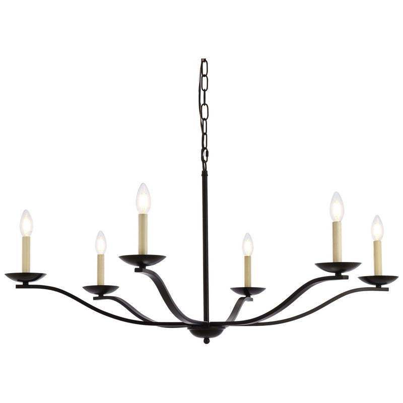 Elegant Lighting Trey 6 Light 42" Chandelier