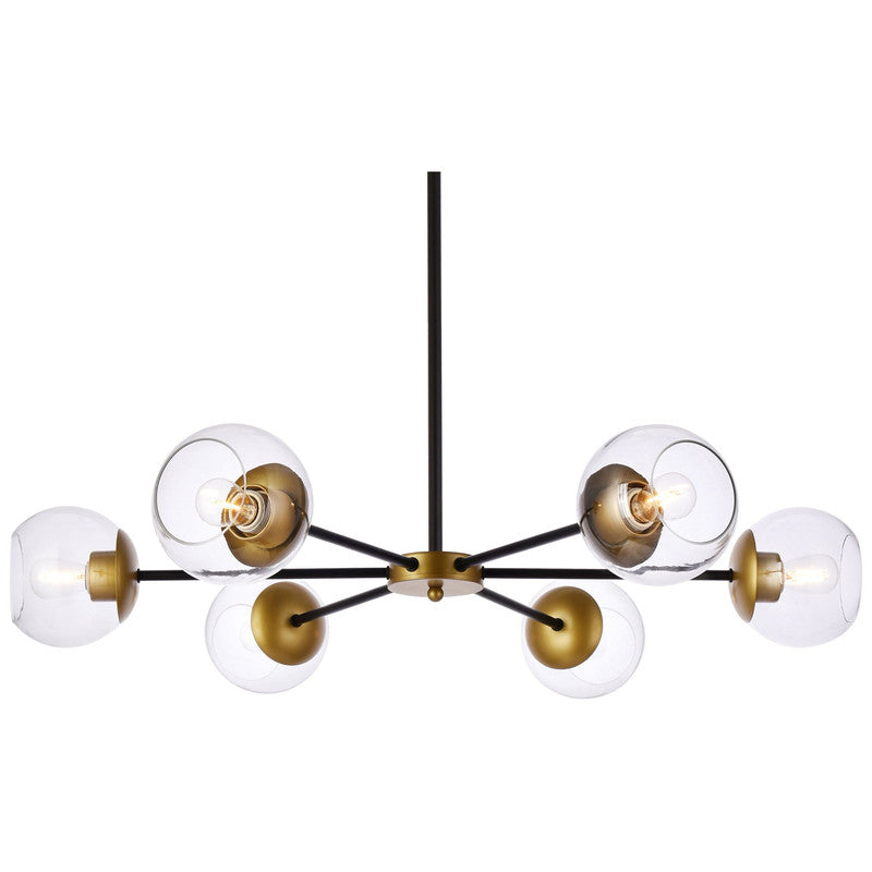 Elegant Lighting Briggs 6 Light 36" Chandelier