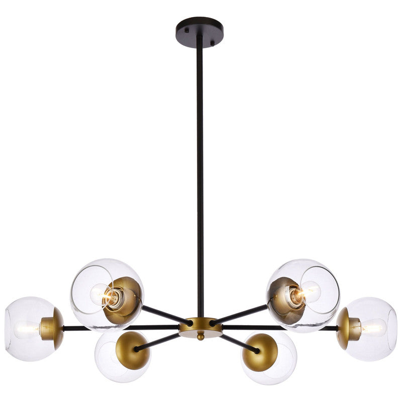 Elegant Lighting Briggs 6 Light 36" Chandelier