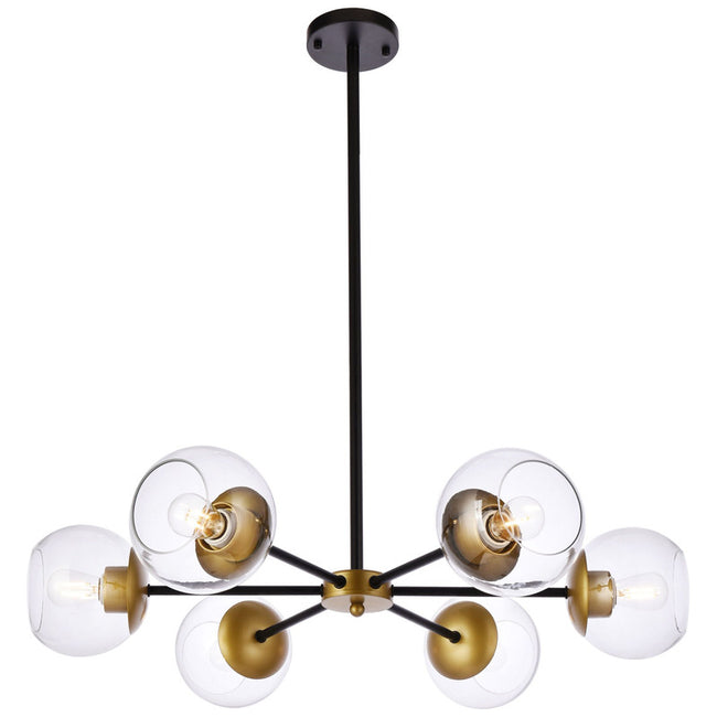 Elegant Lighting Briggs 6 Light 30" Chandelier