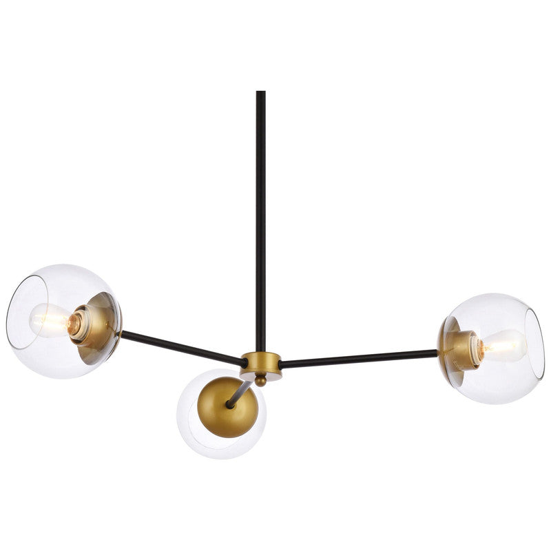 Elegant Lighting Briggs 3 Light 32" Chandelier