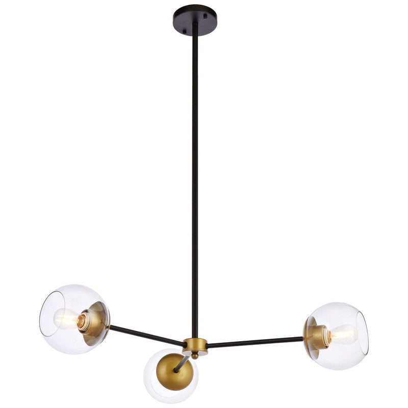 Elegant Lighting Briggs 3 Light 32" Chandelier