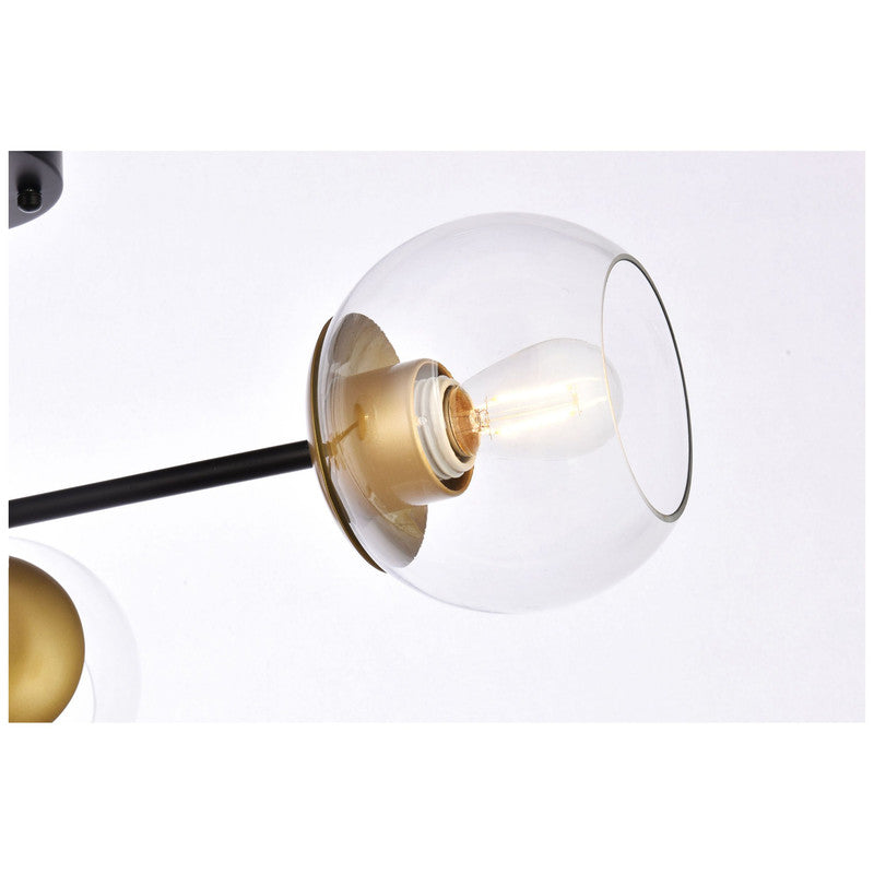 Elegant Lighting Briggs 3 Light 26" Flush Mount