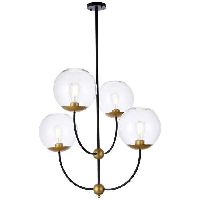 Elegant Lighting Lennon 4 Light 32" Chandelier