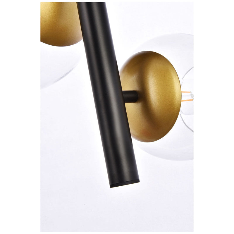 Elegant Lighting Wells 4 Light 18" Chandelier