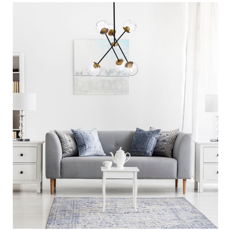 Elegant Lighting Axl 6 Light 24" Chandelier