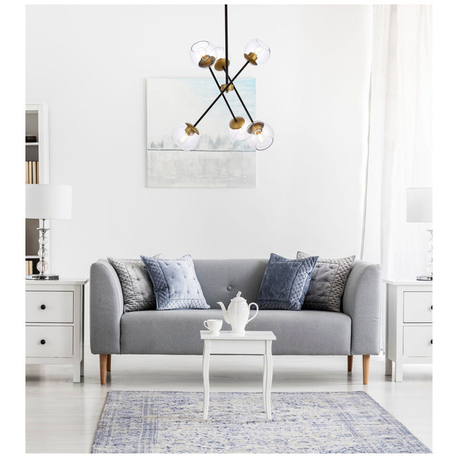 Elegant Lighting Axl 6 Light 24" Chandelier