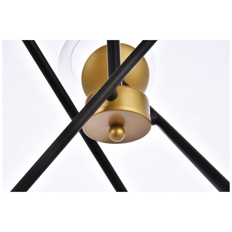 Elegant Lighting Axl 6 Light 24" Chandelier