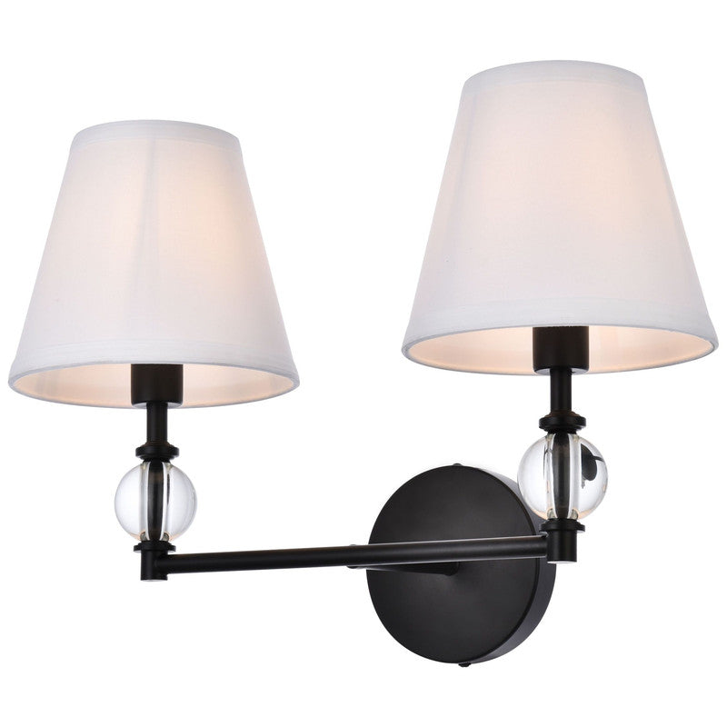 Elegant Lighting Bethany 2 Light 17" Wall Sconce