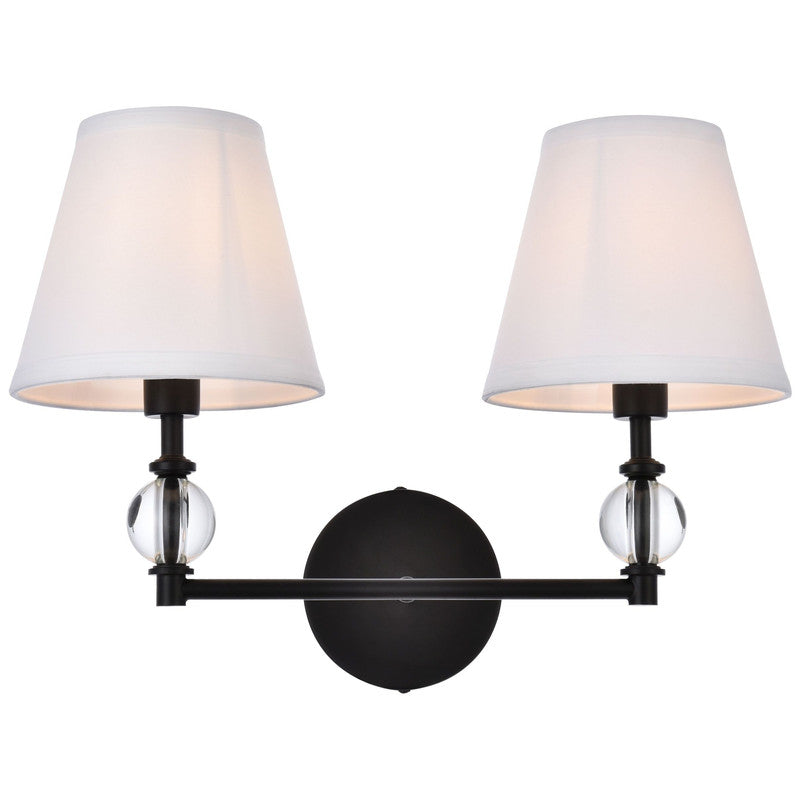 Elegant Lighting Bethany 2 Light 17" Wall Sconce