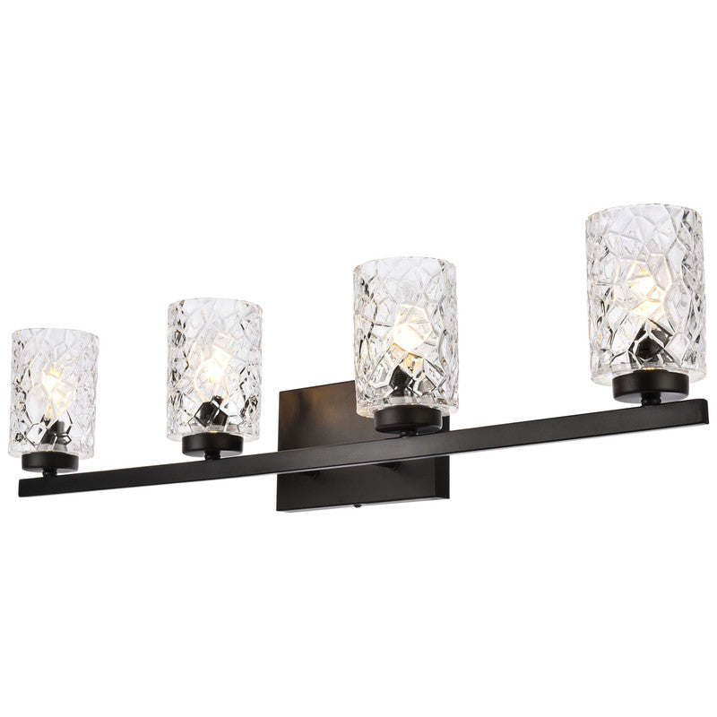 Elegant Lighting Cassie 4 Light 32" Vanity Light