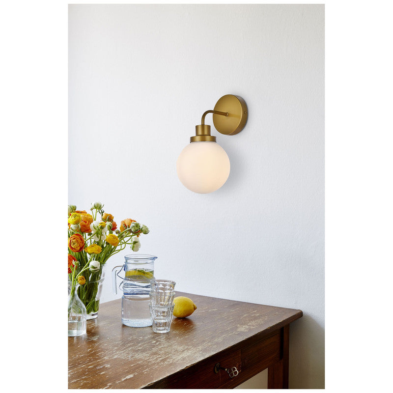 Elegant Lighting Hanson 1 Light 9" Wall Sconce