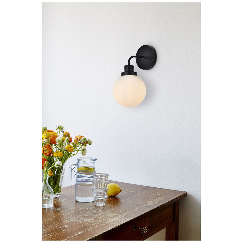 Elegant Lighting Hanson 1 Light 9" Wall Sconce