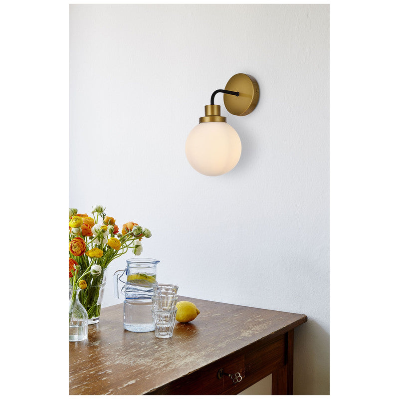 Elegant Lighting Hanson 1 Light 9" Wall Sconce