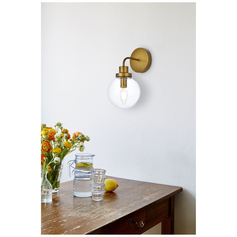 Elegant Lighting Hanson 1 Light 9" Wall Sconce