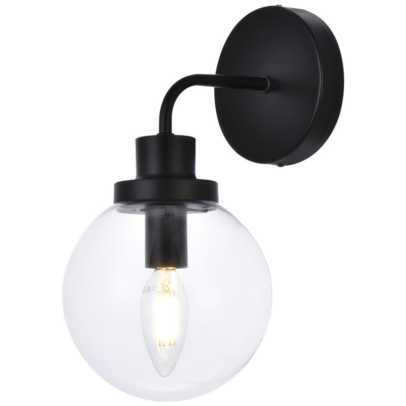 Elegant Lighting Hanson 1 Light 9" Wall Sconce