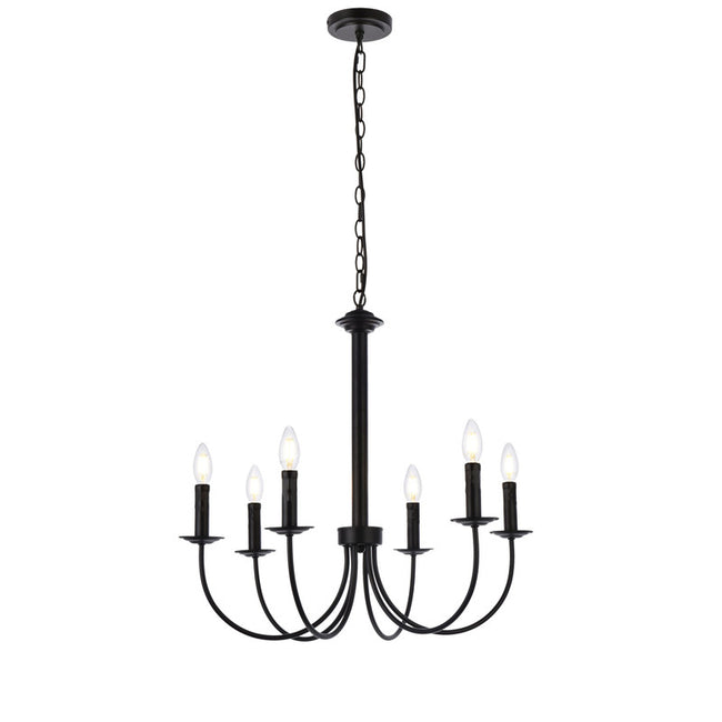 Elegant Lighting Brielle 6 Light 26" Chandelier
