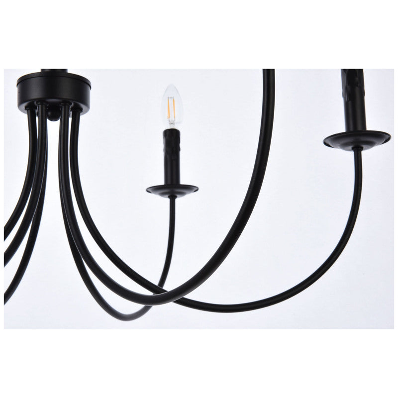 Elegant Lighting Brielle 6 Light 32" Chandelier