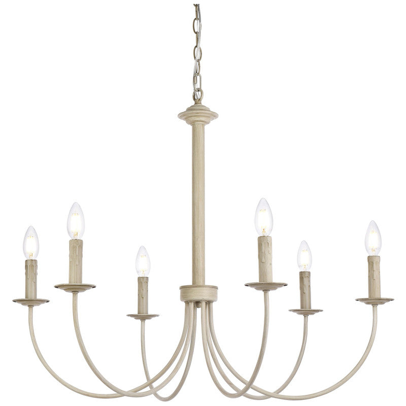 Elegant Lighting Brielle 6 Light 32" Chandelier