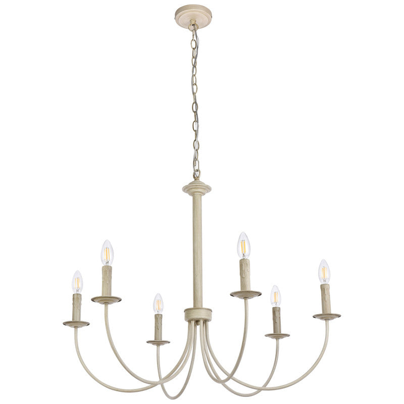 Elegant Lighting Brielle 6 Light 32" Chandelier