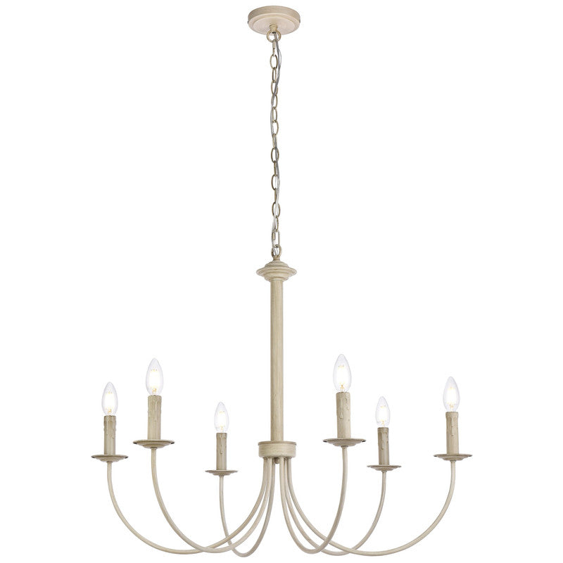 Elegant Lighting Brielle 6 Light 32" Chandelier
