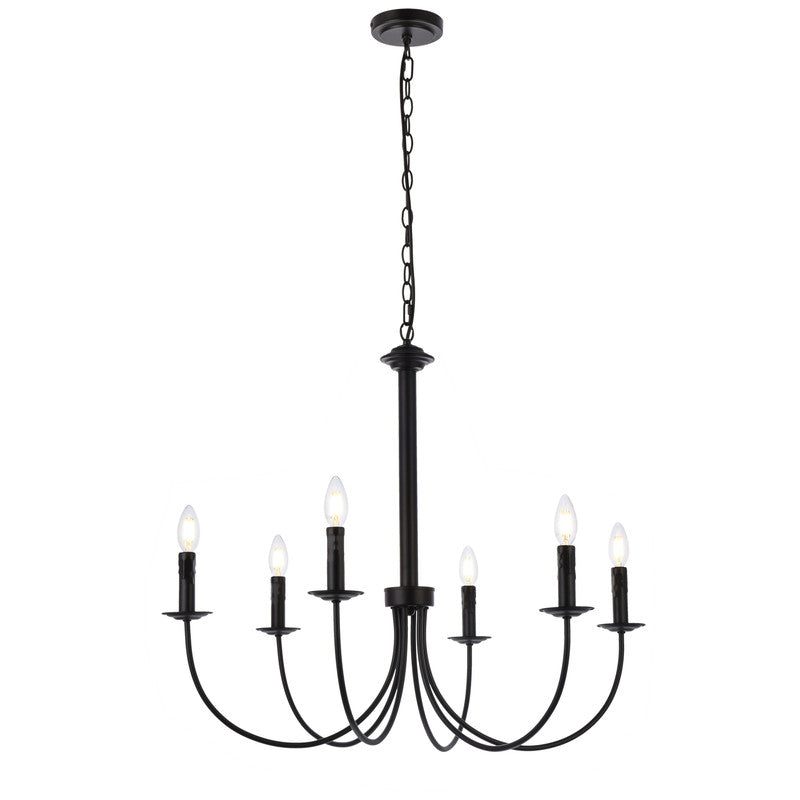Elegant Lighting Brielle 6 Light 32" Chandelier