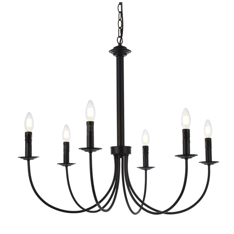 Elegant Lighting Brielle 6 Light 32" Chandelier