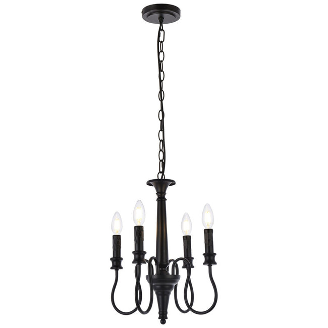 Elegant Lighting Flynx 4 Light 14" Chandelier