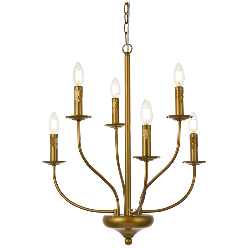 Elegant Lighting Westley 6 Light 24" Chandelier