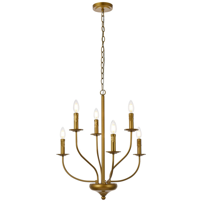 Elegant Lighting Westley 6 Light 24" Chandelier