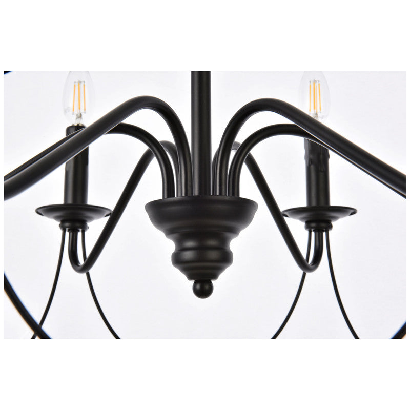 Elegant Lighting Westley 6 Light 24" Chandelier - LD7048D24