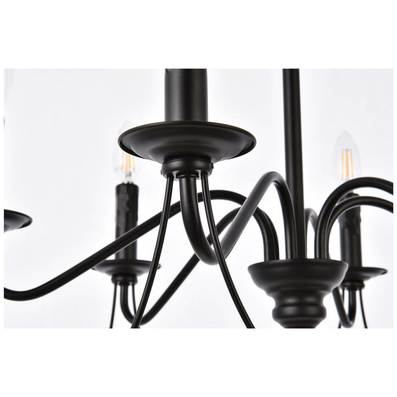 Elegant Lighting Westley 6 Light 24" Chandelier - LD7048D24