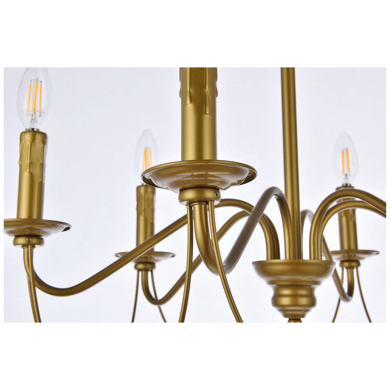 Elegant Lighting Westley 6 Light 24" Chandelier - LD7048D24