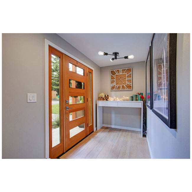 Elegant Lighting Xavier 3 Light 18" Flush Mount