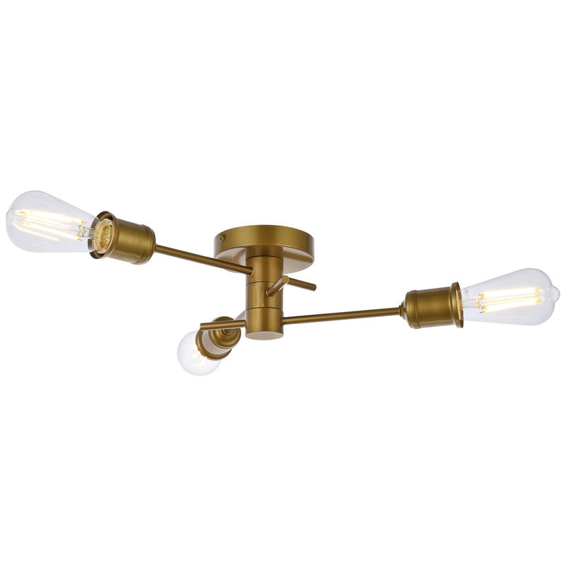 Elegant Lighting Xavier 3 Light 18" Flush Mount