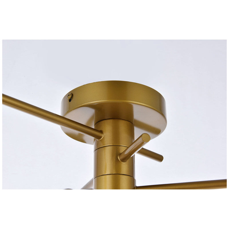 Elegant Lighting Xavier 3 Light 18" Flush Mount