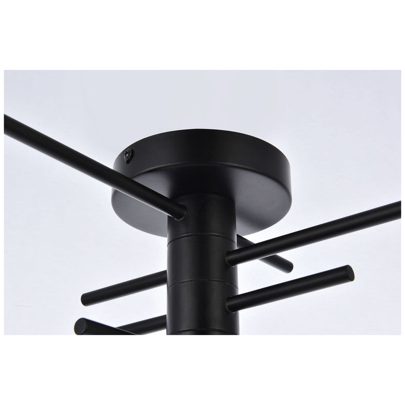 Elegant Lighting Xavier 4 Light 26" Flush Mount