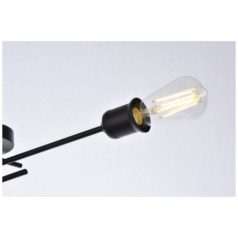 Elegant Lighting Xavier 4 Light 26" Flush Mount