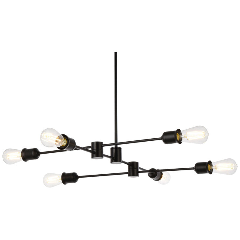 Elegant Lighting Xavier 6 Light 31" Chandelier