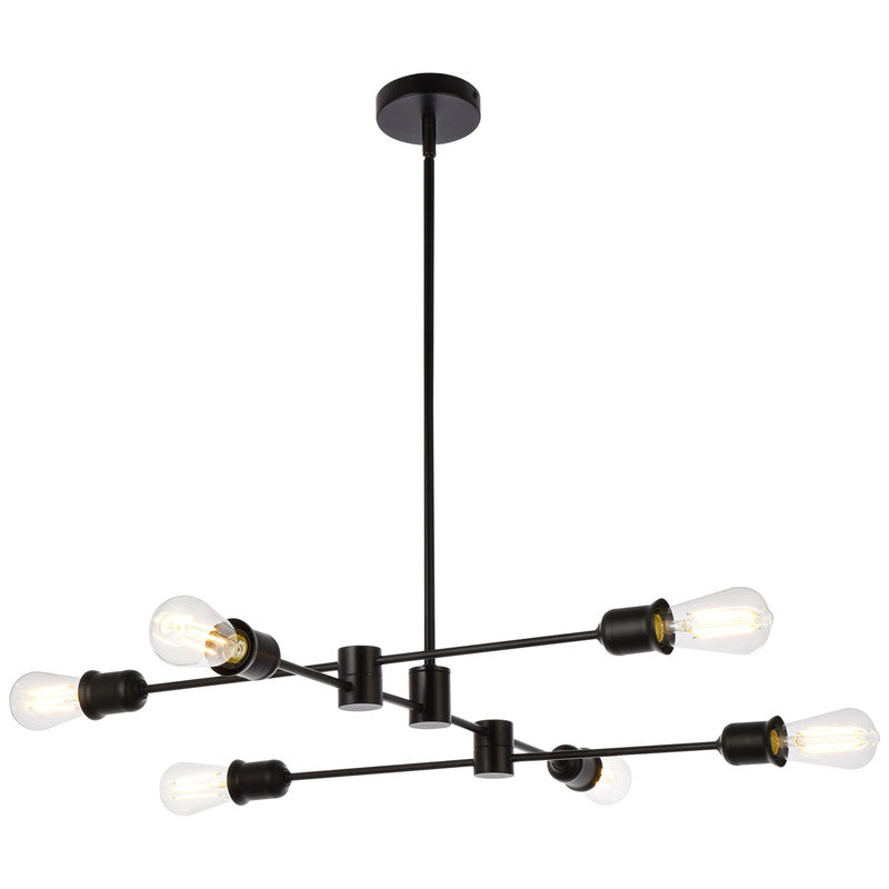 Elegant Lighting Xavier 6 Light 31" Chandelier