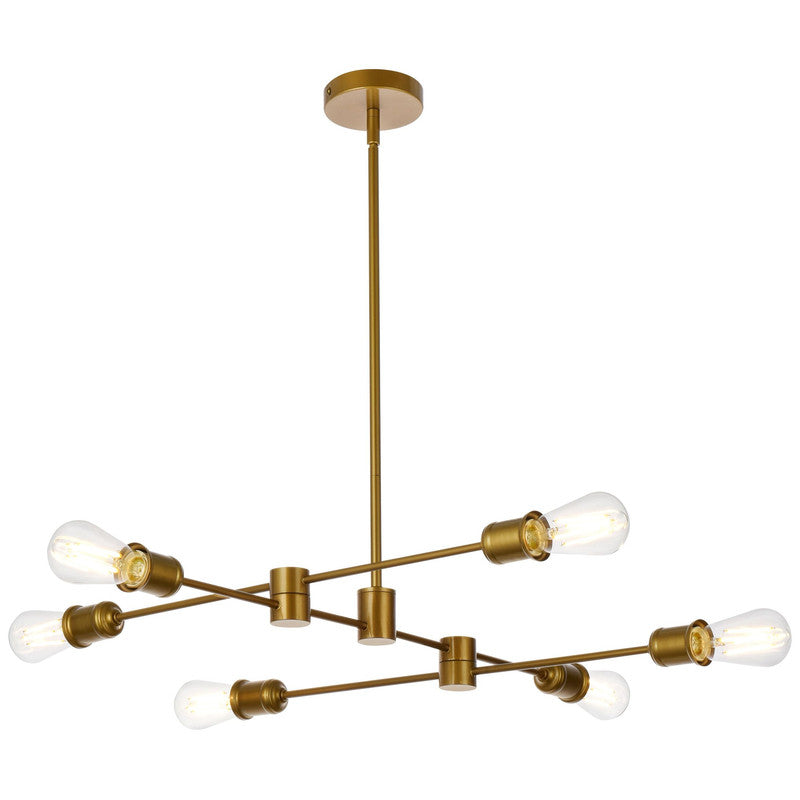 Elegant Lighting Xavier 6 Light 31" Chandelier