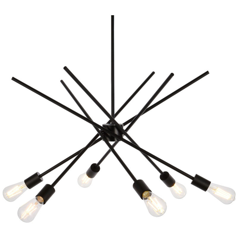 Elegant Lighting Armin 6 Light 32" Chandelier