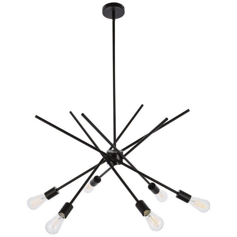 Elegant Lighting Armin 6 Light 32" Chandelier