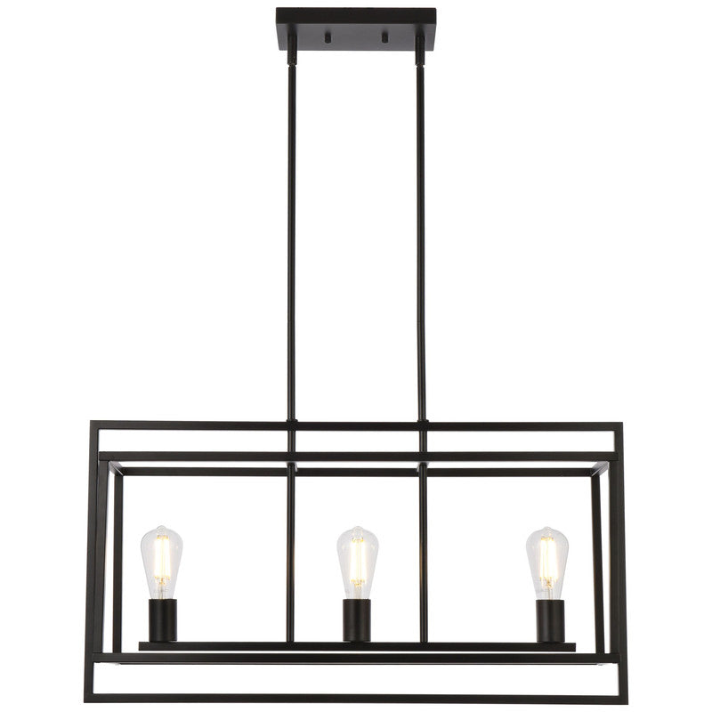 Elegant Lighting Voir 3 Light 30" Chandelier