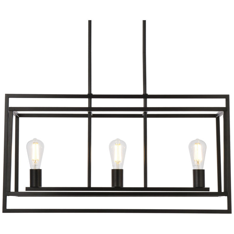 Elegant Lighting Voir 3 Light 30" Chandelier