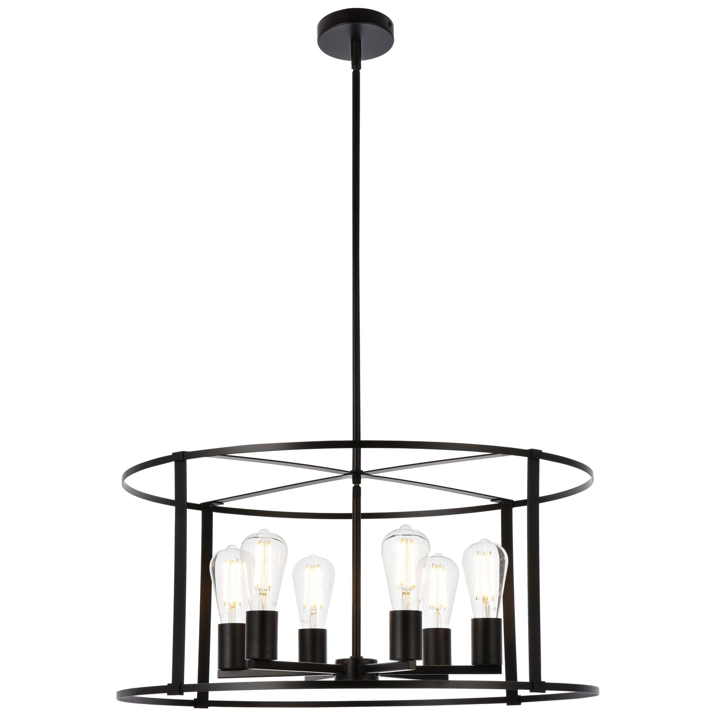 Elegant Lighting Agnys 6 Light 26" Chandelier